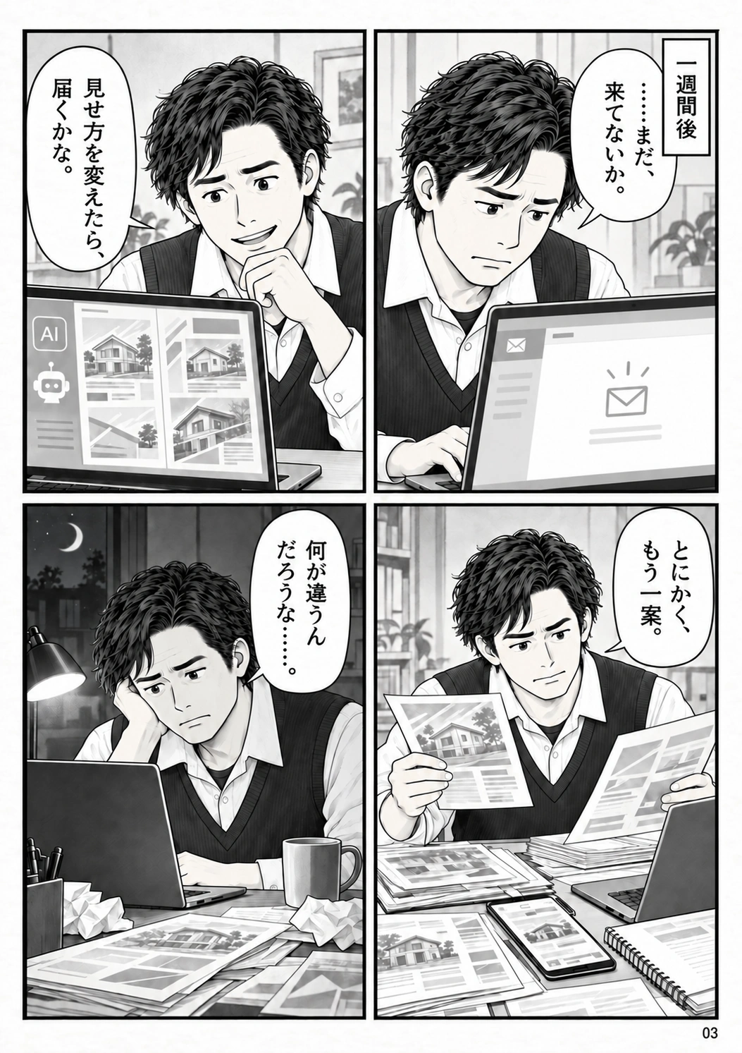 第3ページ:一週間後、反応がない