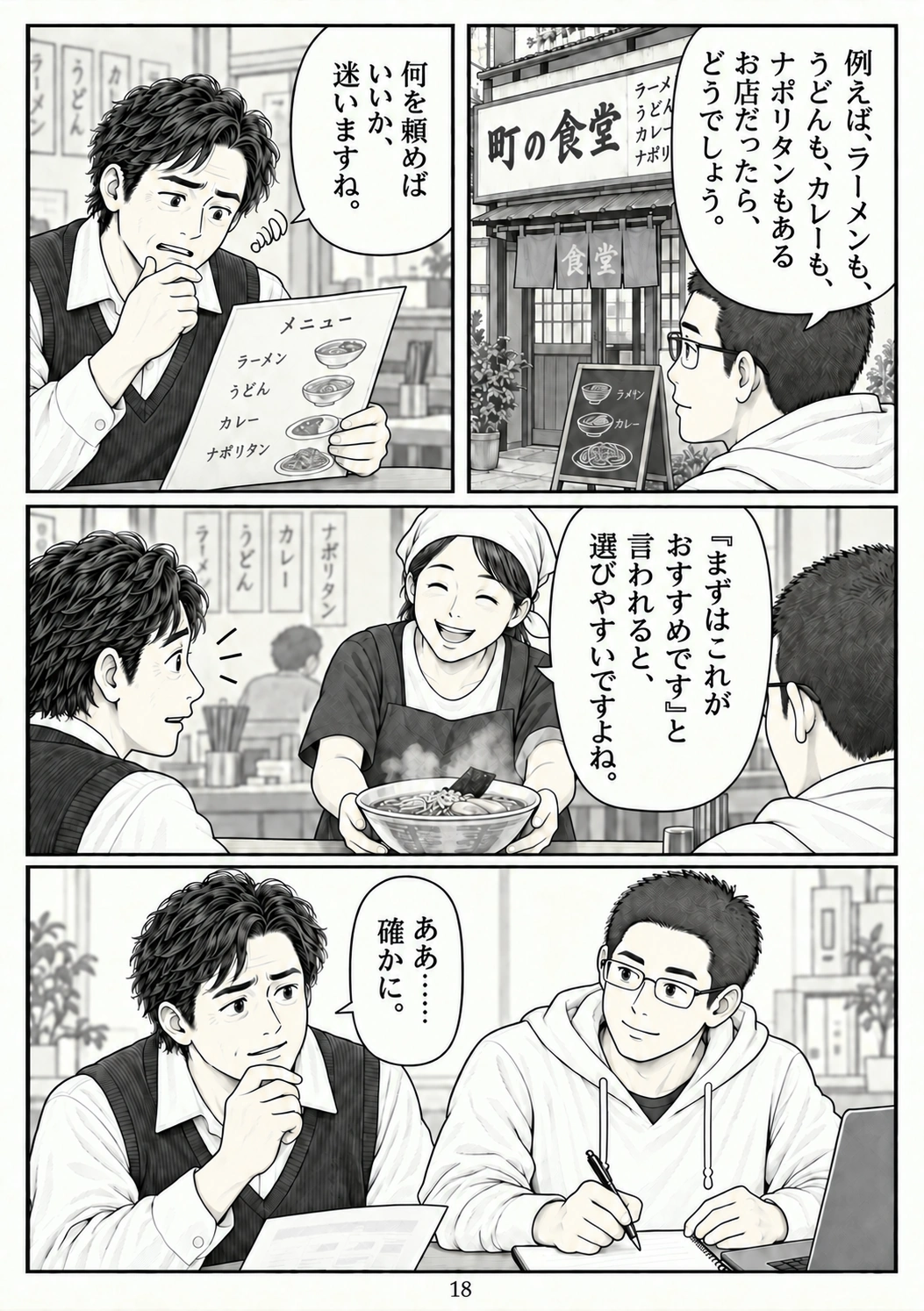 第18ページ:おすすめがない店