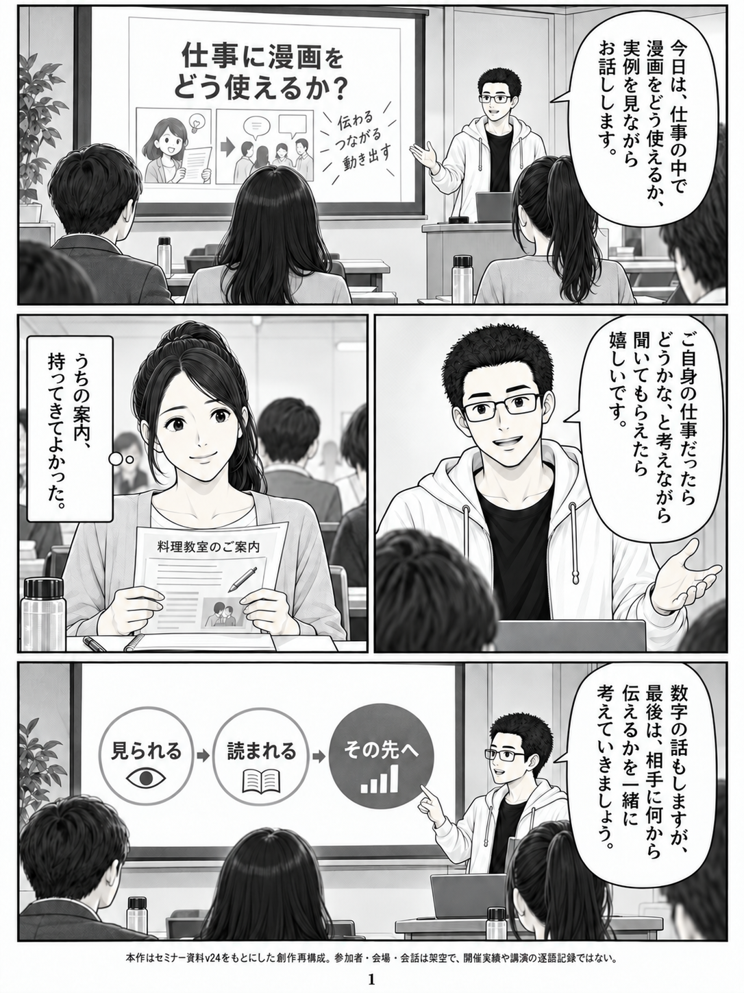 第1ページ:今日は、漫画の勉強会