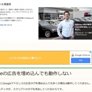 WordPressの記事にGoogleアドセンスの広告を挿入する WordPressの記事にGoogleアドセンスの広告を挿入する