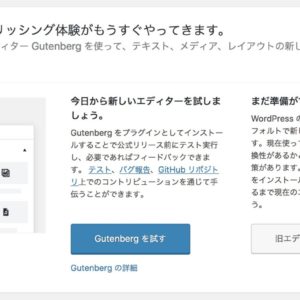WordPress5.0から実装の新エディタ『Gutenberg』はペライチを覚えておくとスムーズ WordPress5.0から実装の新エディタ『Gutenberg』はペライチを覚えておくとスムーズ
